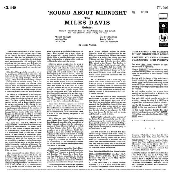 LP Miles Davis – 'Round About Midnight - Image 2