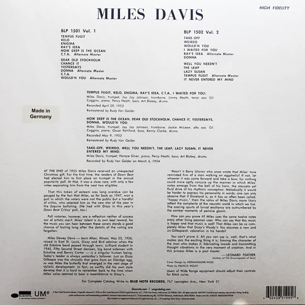LP Miles Davis – Volume 2 - Image 2