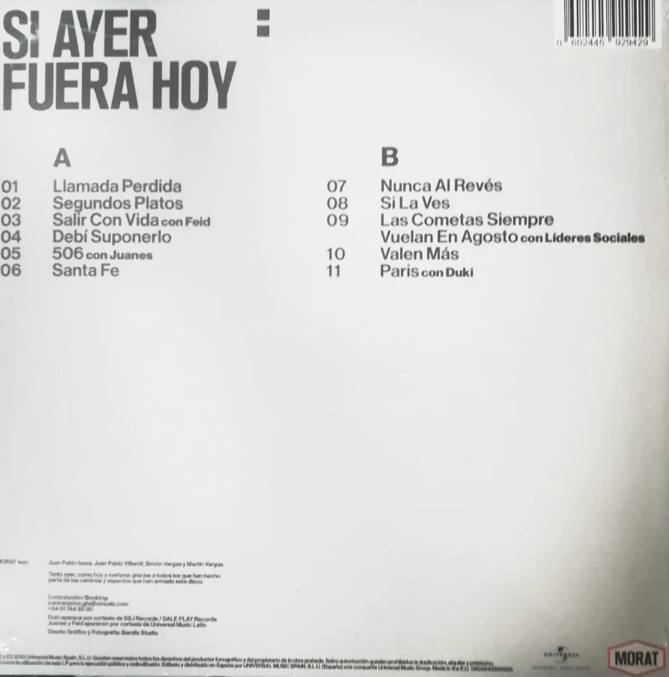 LP Morat – Si Ayer Fuera Hoy - Image 2