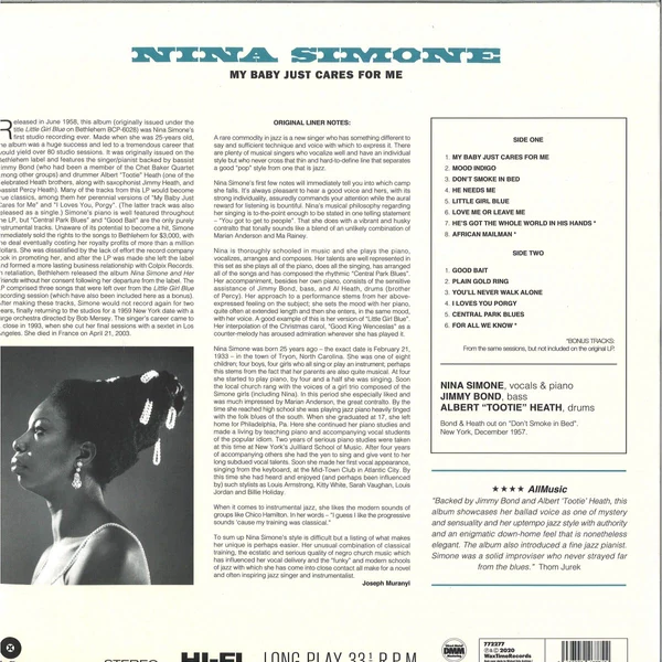 LP Nina Simone – My Baby Just Cares For Me - Image 2
