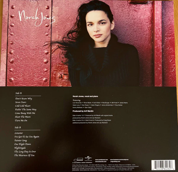 LP Norah Jones – Come Away With Me - Image 2