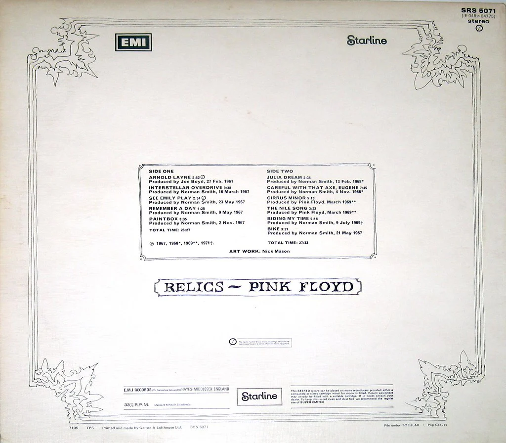 LP Pink Floyd – Relics - Image 2