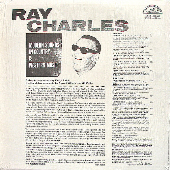 LP Ray Charles ‎– Modern Sounds In Country And Western Music - Image 2