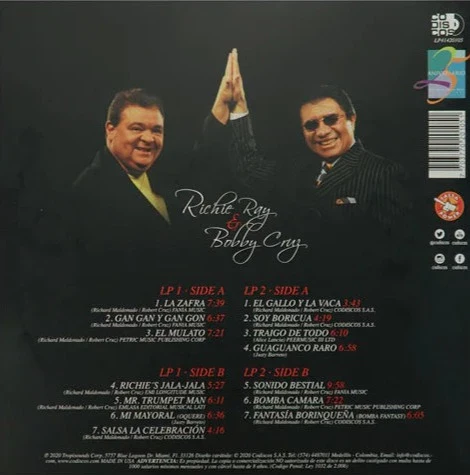 LP Richie Ray & Bobby Cruz - A Lifetime Of Hits ... Live! - Image 2