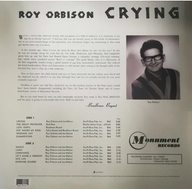 LP Roy Orbison – Crying - Image 2