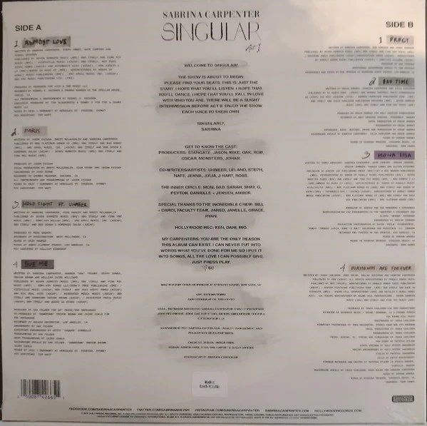 LP Sabrina Carpenter – Singular Act I - Image 2
