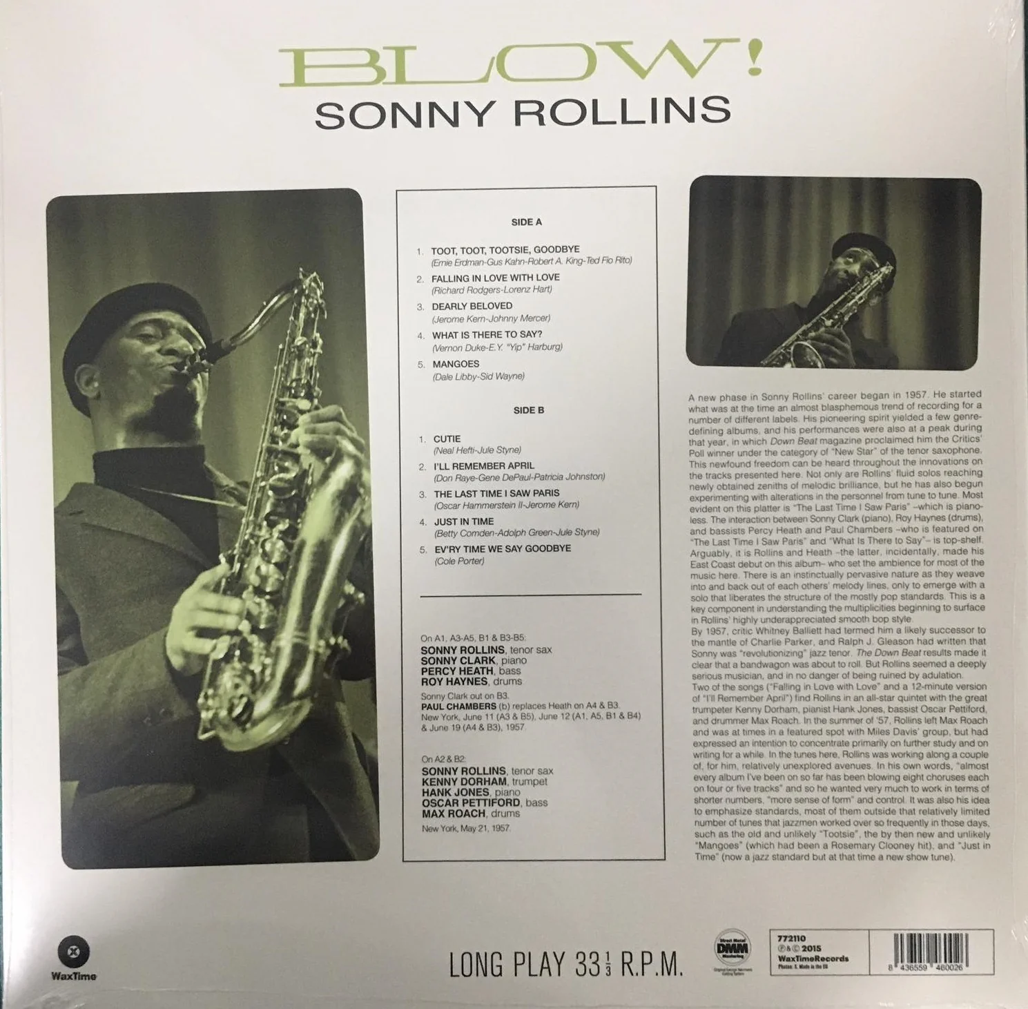 LP Sonny Rollins – Blow! - Image 2