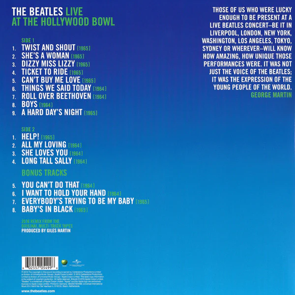 LP The Beatles – Live At The Hollywood Bowl - Image 2