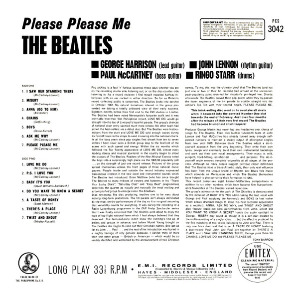 LP The Beatles ‎– Please Please Me - Image 2