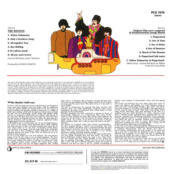 LP The Beatles ‎– Yellow Submarine - Image 2