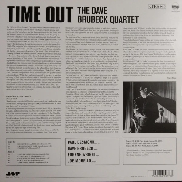 LP The Dave Brubeck Quartet ‎– Time Out - Image 2