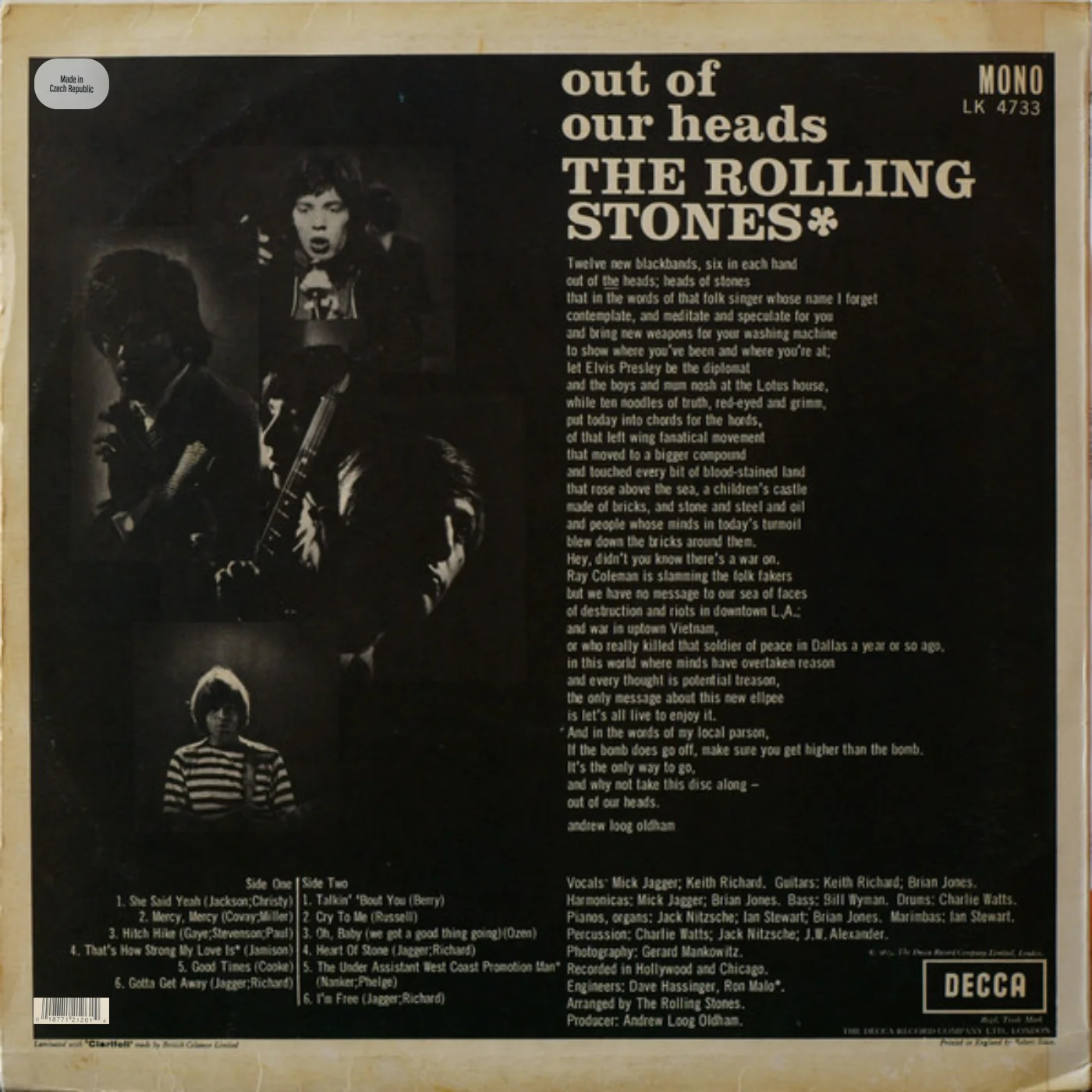 LP The Rolling Stones - Out Of Our Heads - Image 2