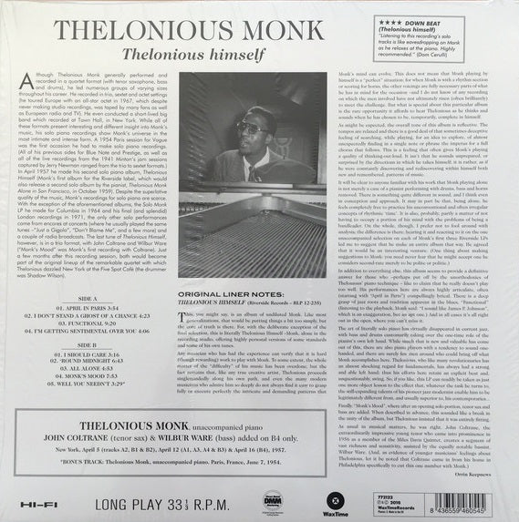 LP Thelonious Monk – Thelonious Himself - Image 2