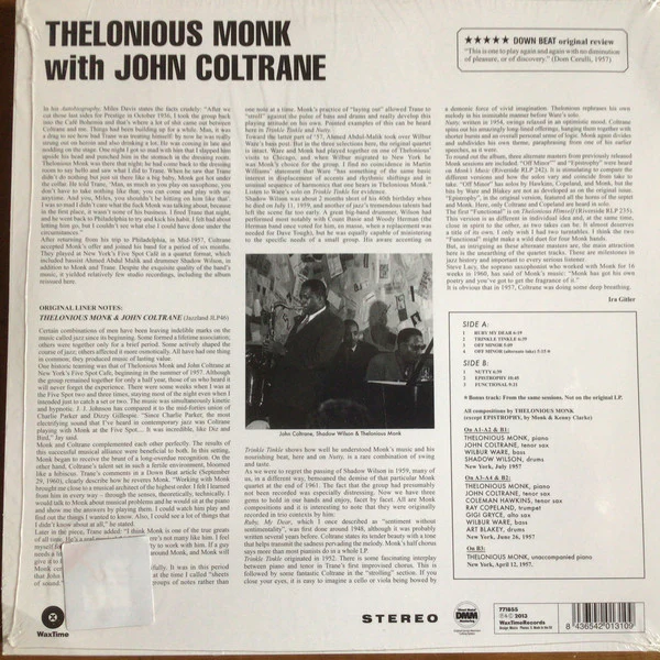 LP Thelonious Monk With John Coltrane – Thelonious Monk With John Coltrane - Image 2