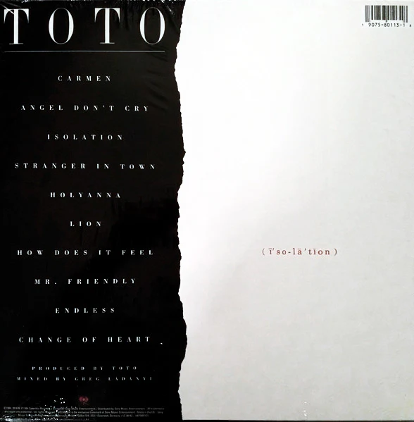 LP Toto – Isolation - Image 2