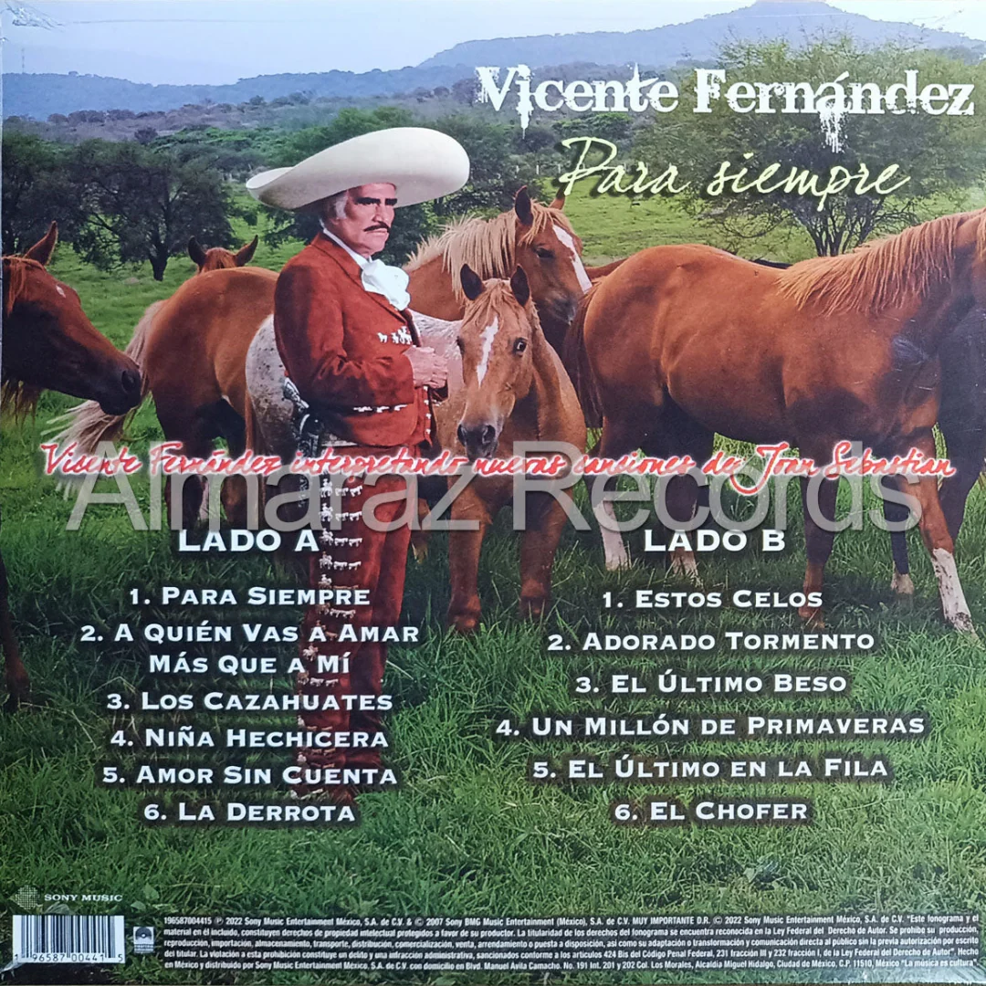 LP Vicente Fernández – Para Siempre - Image 2