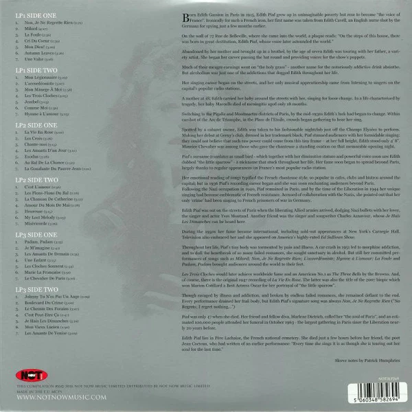 LP X3 Edith Piaf – The Platinum Collection - Image 2