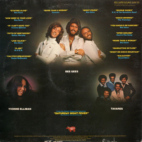 LP X2 Various ‎– Saturday Night Fever (The Original Movie Sound Track) - Image 2