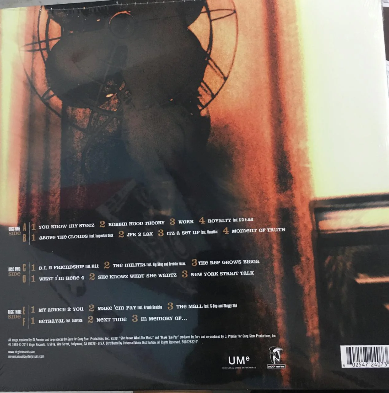 LP x3 Gang Starr – Moment Of Truth - Image 2