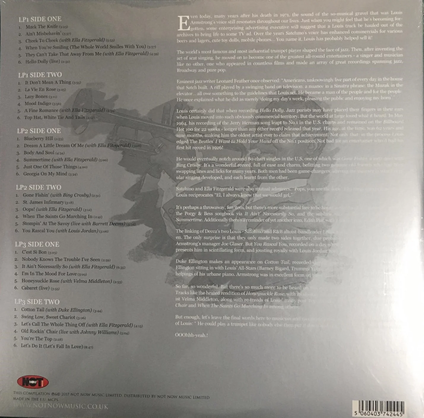 LP X3 Louis Armstrong – The Platinum Collection - Image 2