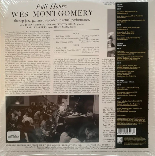 LPX3 Wes Montgomery – The Complete Full House Recordings - Image 2