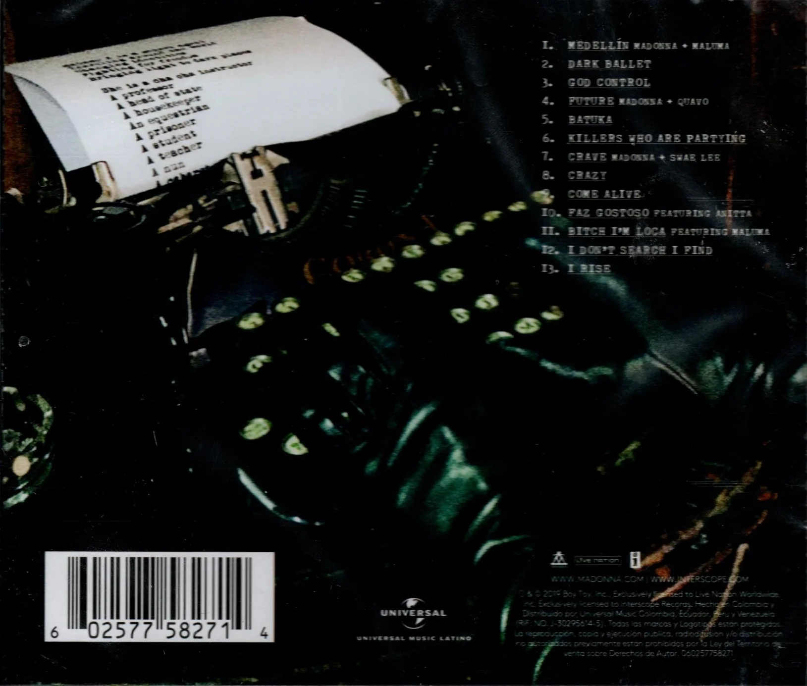 CD Madonna - Madame X - Image 2