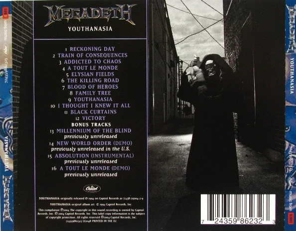 CD Megadeth – Youthanasia - Image 2