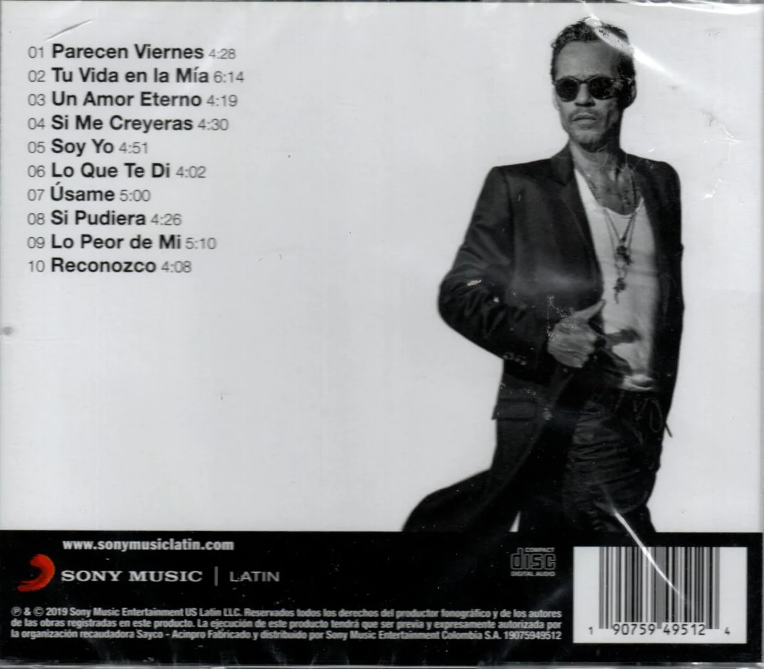 CD Marc Anthony ‎– Opus - Image 2
