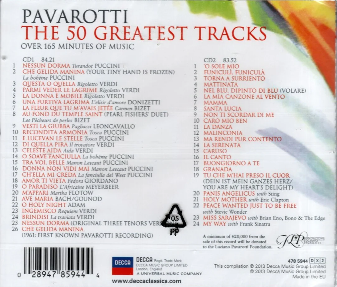 CDX2 Pavarotti - The 50 Greatest Tracks - Image 2