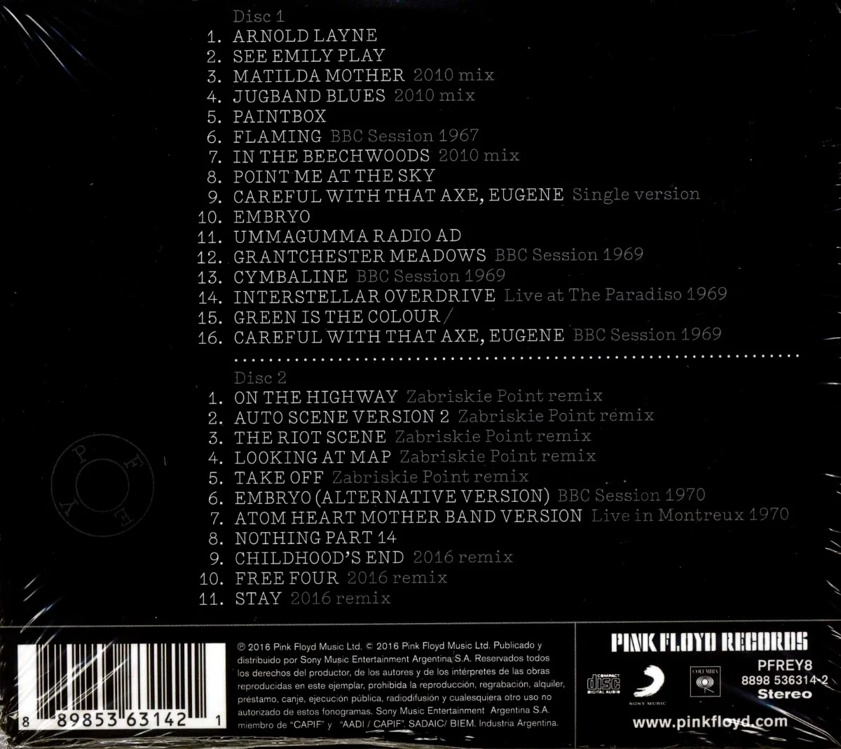 CDX2 P!nk Floyd - The Early Years 1967 - 1972. Cre/ation - Image 2