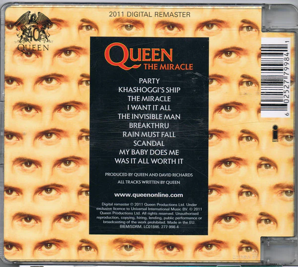 CD Queen – The Miracle - Image 2