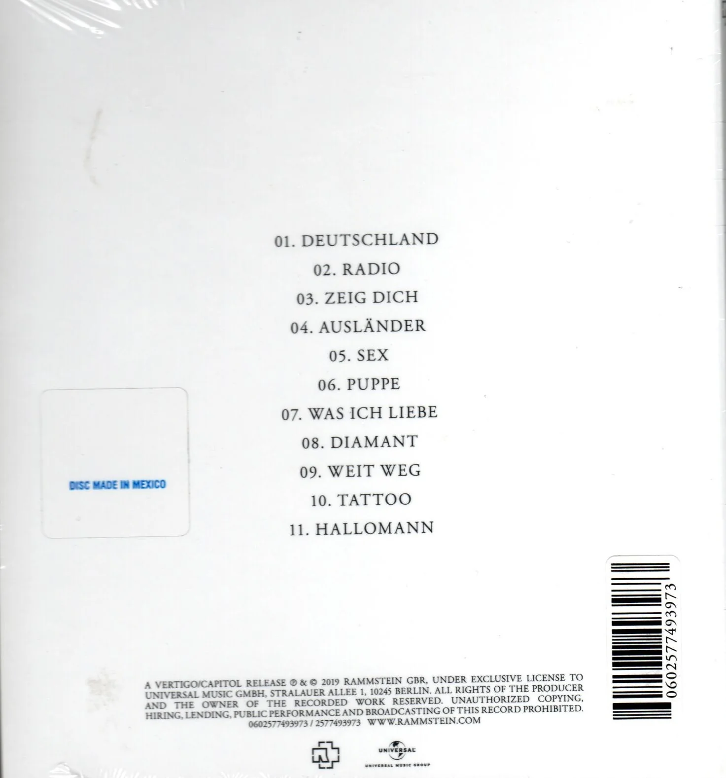 CD Rammstein - Rammstein - Image 2
