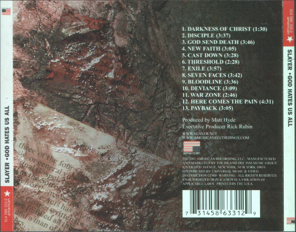 Slayer – God Hates Us All / CD - Image 2