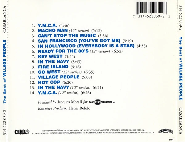CD Village People - The Best Of Village People - Image 2