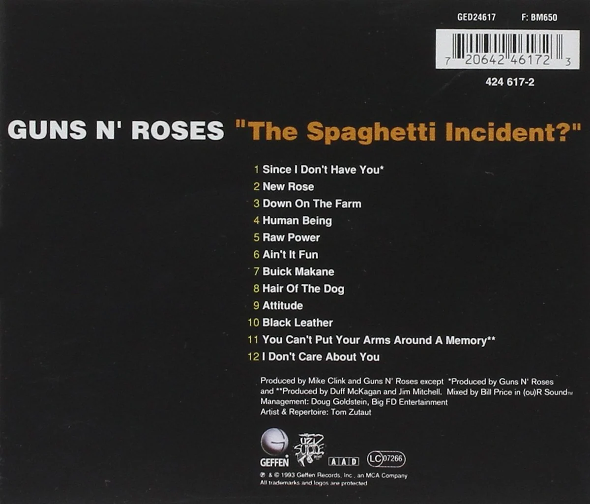 CD Guns N' Roses – "The Spaghetti Incident?" - Image 2