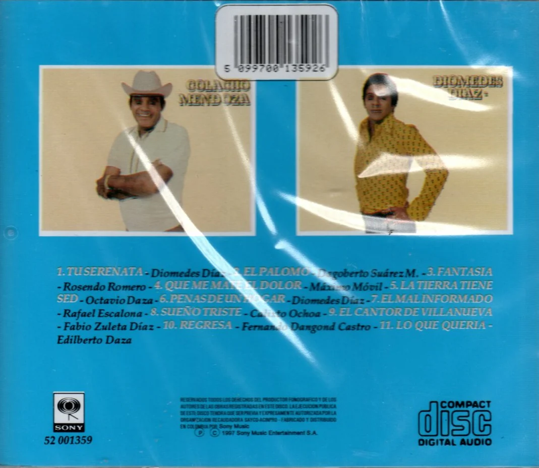 CD Diomedes Díaz Y Colacho Mendoza - Tu Serenata - Image 2